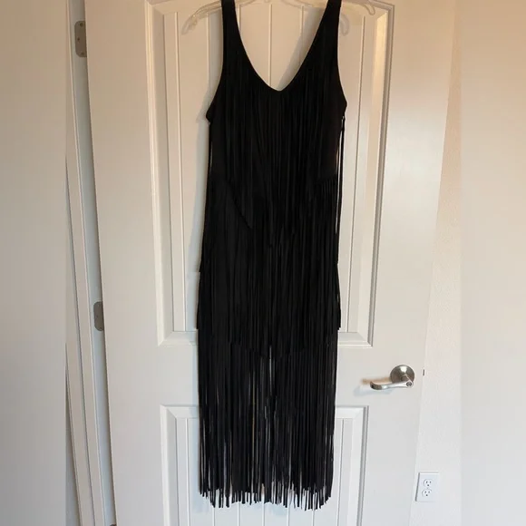 Boot Barn Dresses | Black Suede/Fringe Maxi Dress | Color: Black | Size: M | Amamritadale's Closet Boot Barn Dresses | Black Suede/Fringe Maxi Dress | Color: Black | Size: M | Amamritadale's Closet